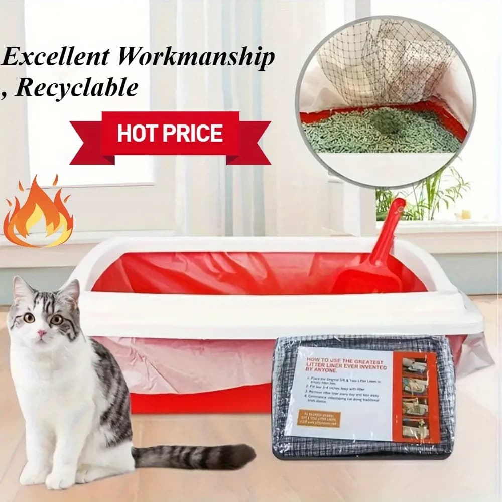 Washable Cat Litter Box Filters (10-Pack)