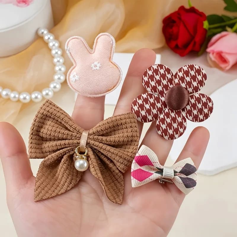 Leopard Print Hair Clips Set, 126 Pieces