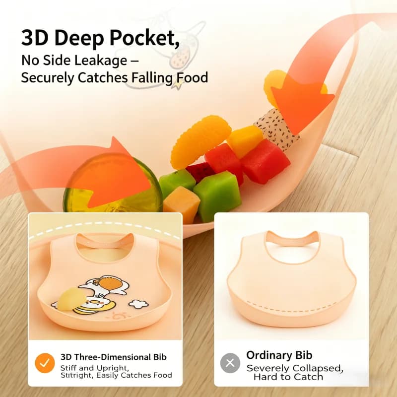 Cute Cartoon Animal Waterproof Baby Bib