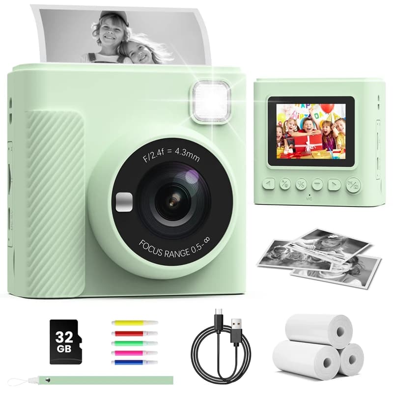 1080P Portable Instant Print Camera
