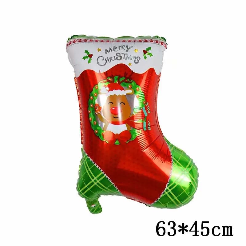 2025New Year's Party Decorations Merry Christmas Balloons Santa Claus Snowman Elk Globos DIY Christmas decorations