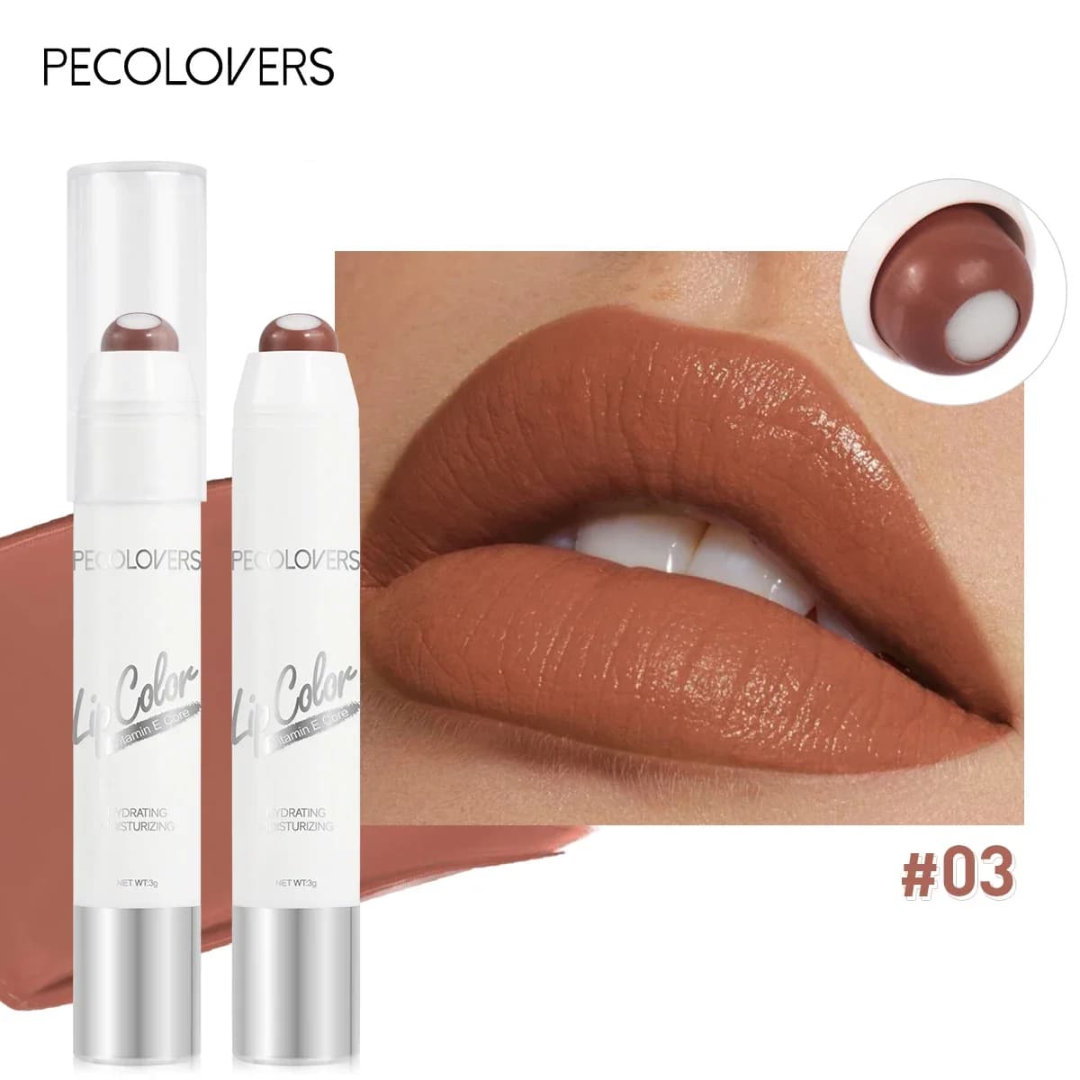 2-in-1 Nude and Red Lipstick with Balm