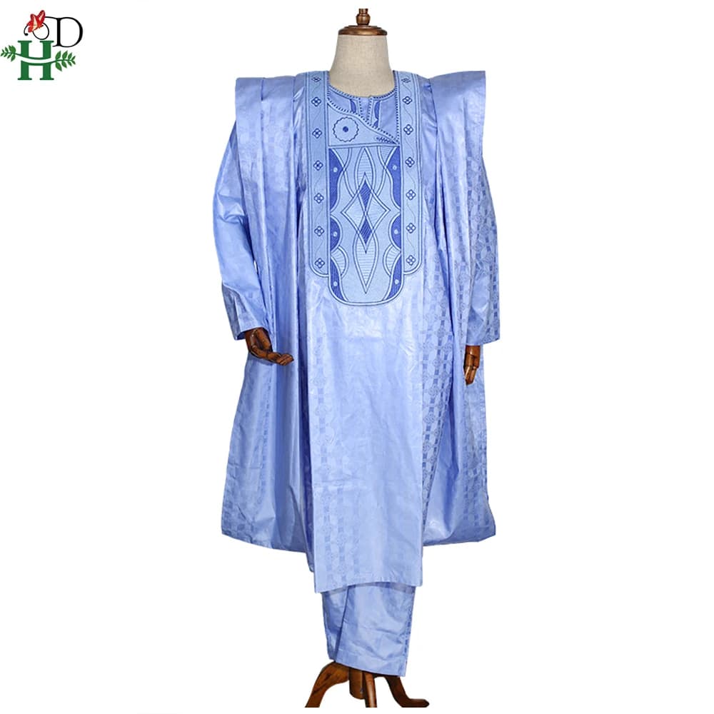 Men's African Agbada Formal Outfit Set