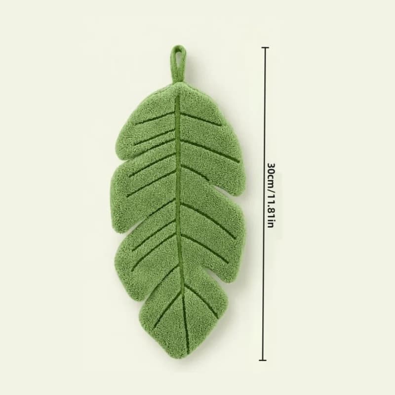 Leaf-Shaped Hand Towels, 2-Pack