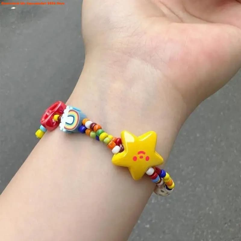 Star Bead Stretch Bracelet