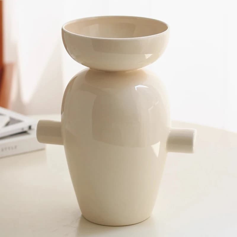 Ceramic Flower Vase Nordic Retro Design