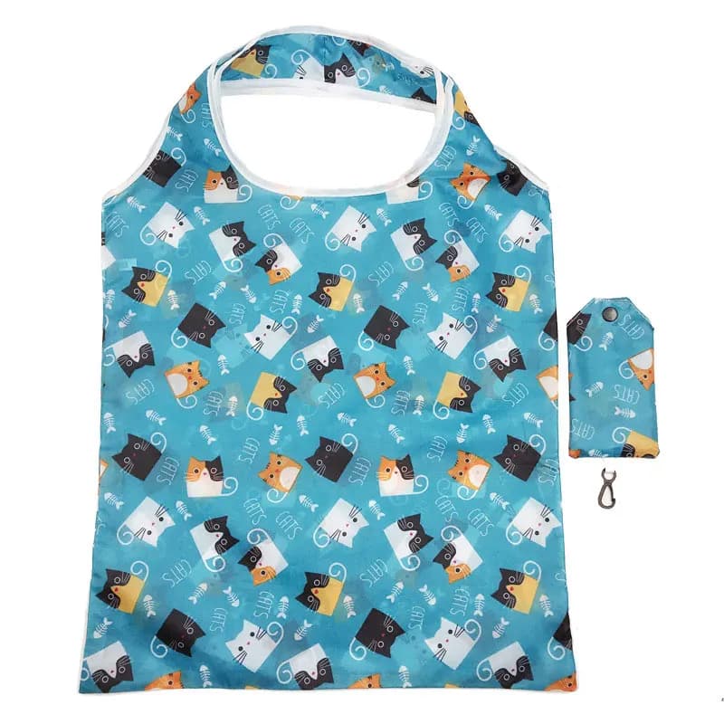 Foldable Nylon Shopping Tote Bag
