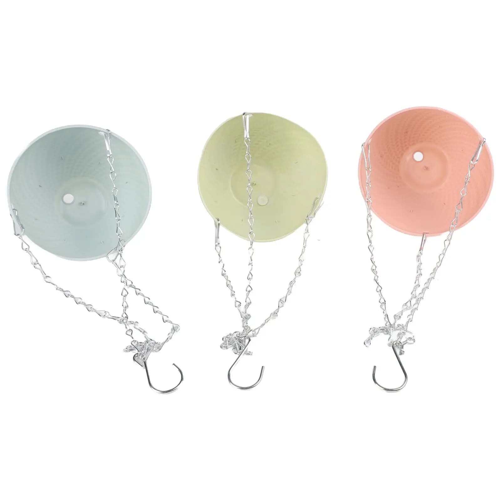 Hanging Plastic Plant Pots Set of 6