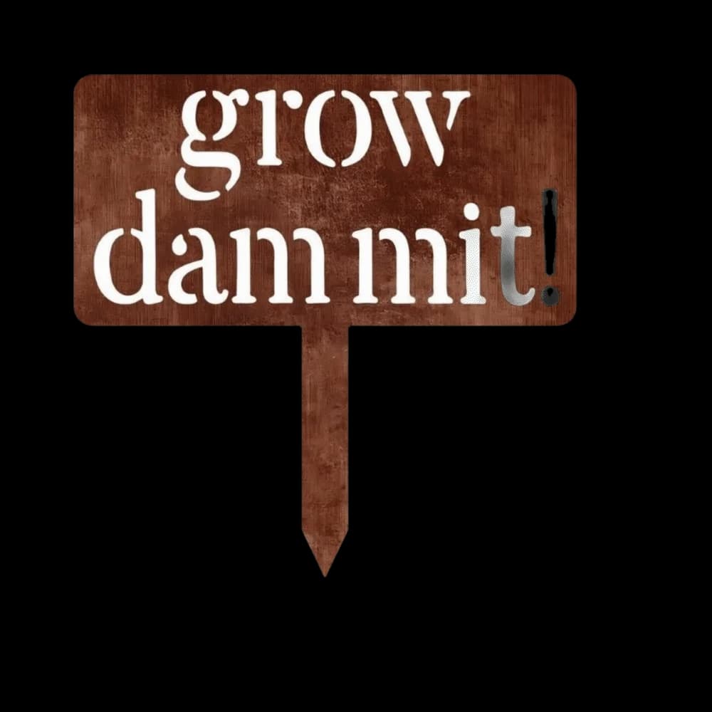 Garden Art Vintage Garden Sign Decorative Weatherproof Metal Garden Stake Unique Durable Garden Decoration Yard Decoration