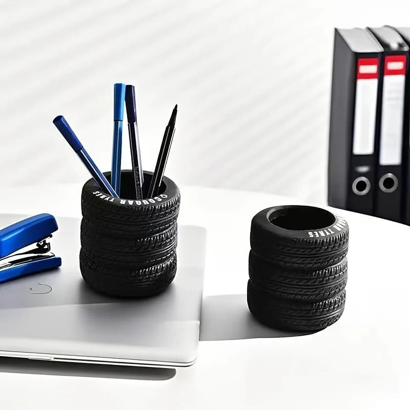 Tire-Shaped Pen Holder