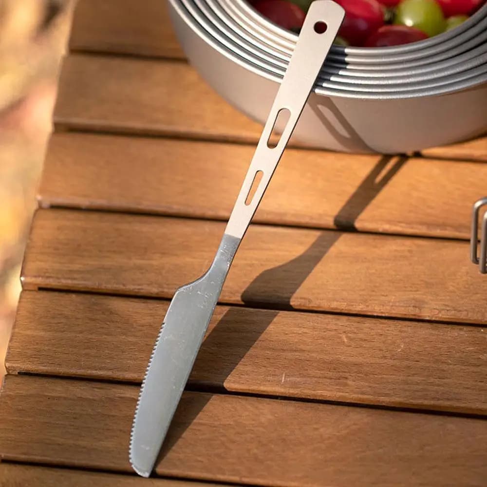 Titanium Travel Utensil Set with Storage Case