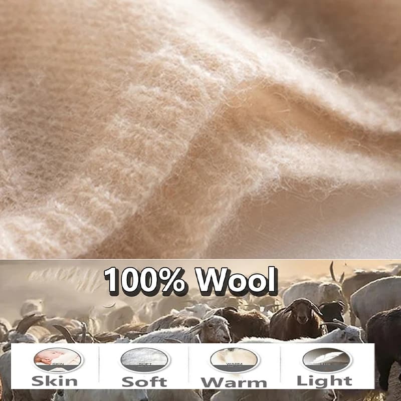 Women's Wool Knit Hollow Out Winter Shawl