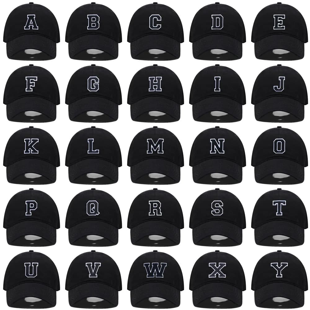 Embroidered Initial Baseball Cap
