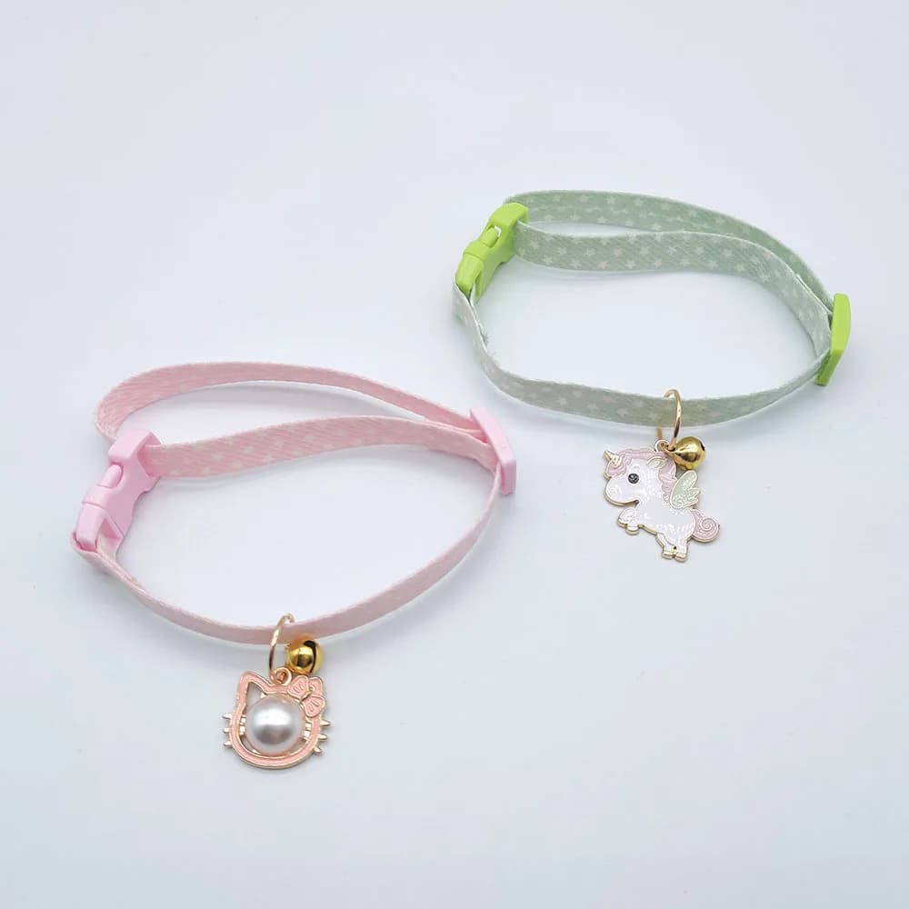 Adjustable Small Dog and Cat Collar with Bell