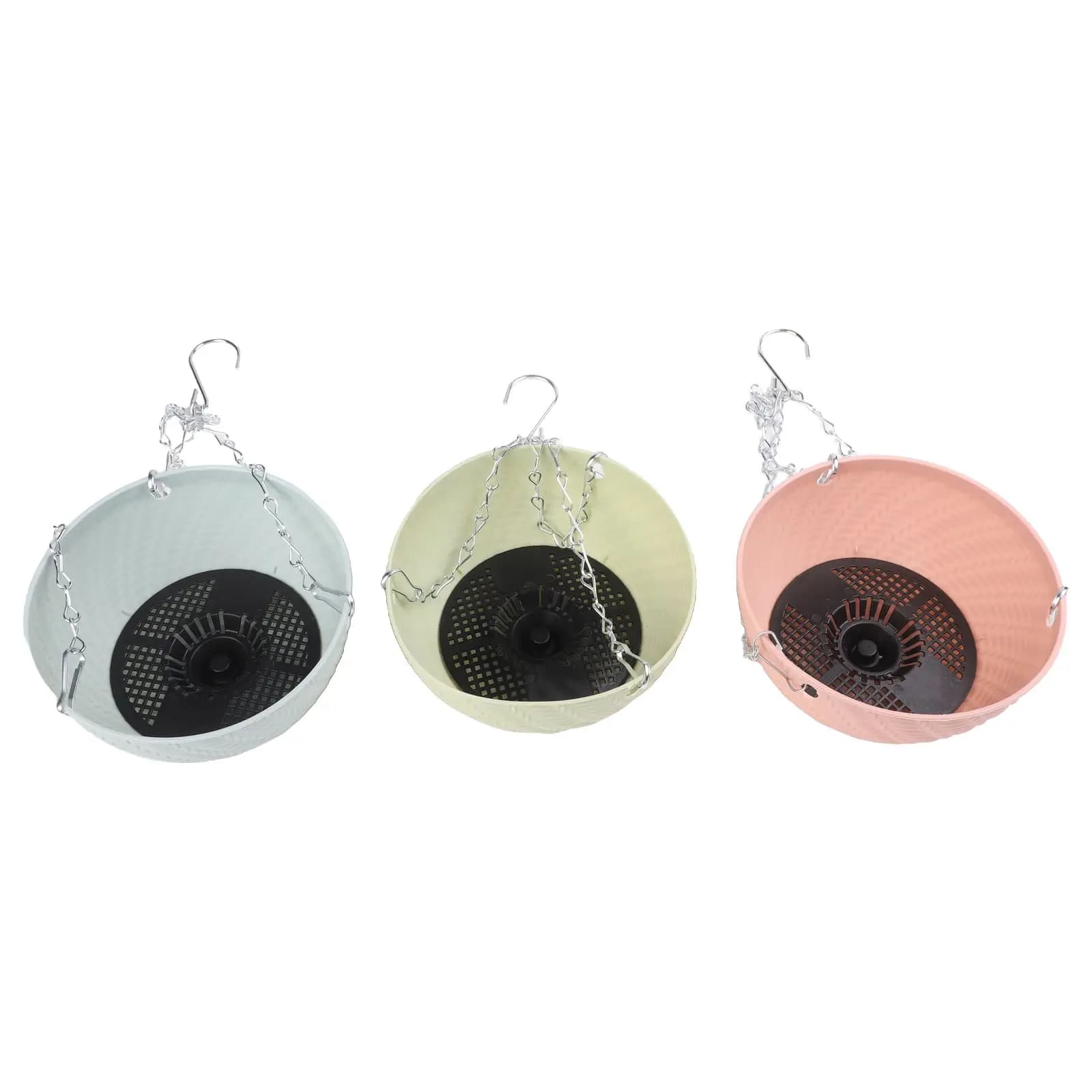 Hanging Plastic Plant Pots Set of 6