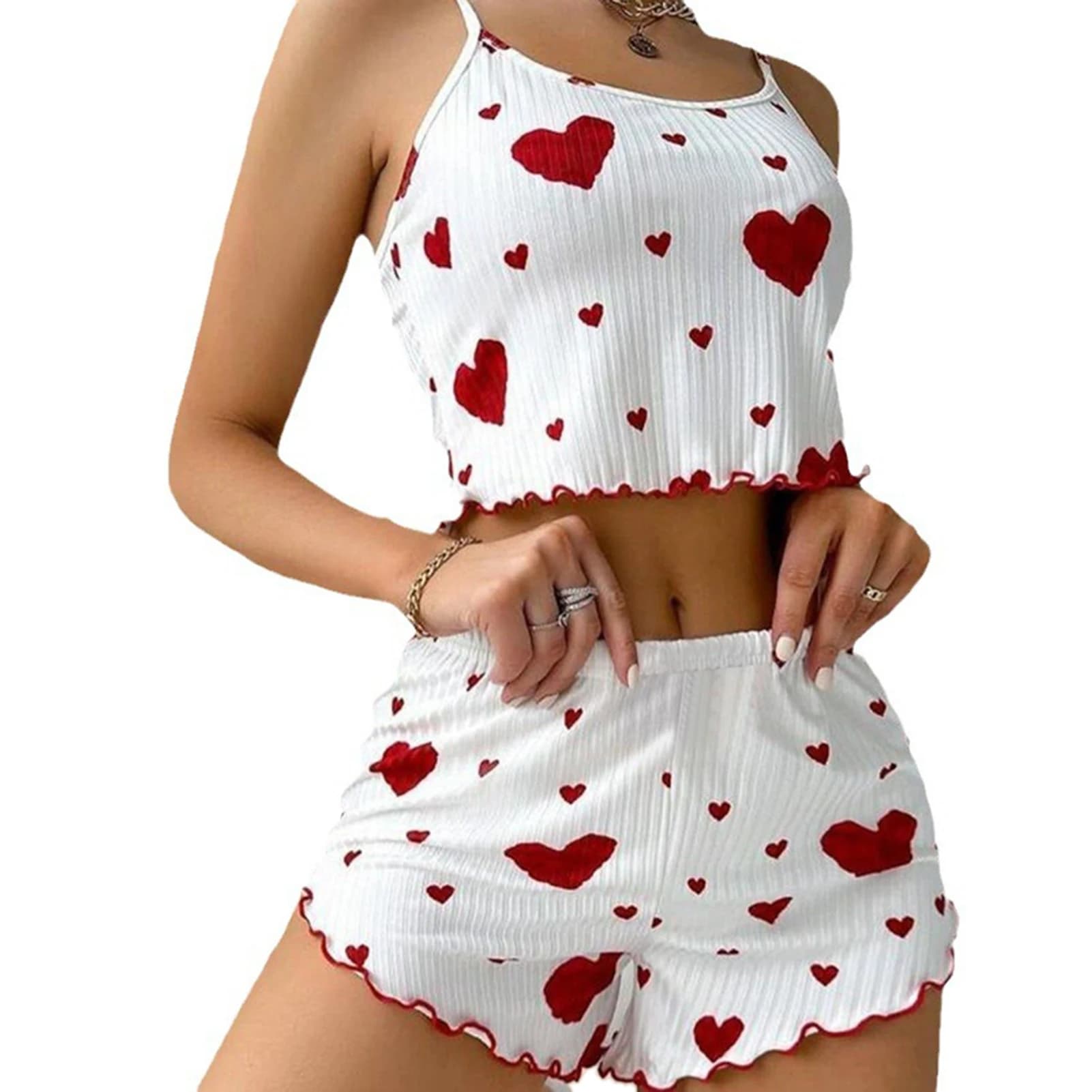 Women's Tank Top and Shorts Pajama Set