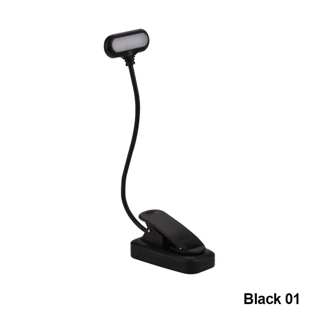 LED Clip Reading Light with Flexible Neck
