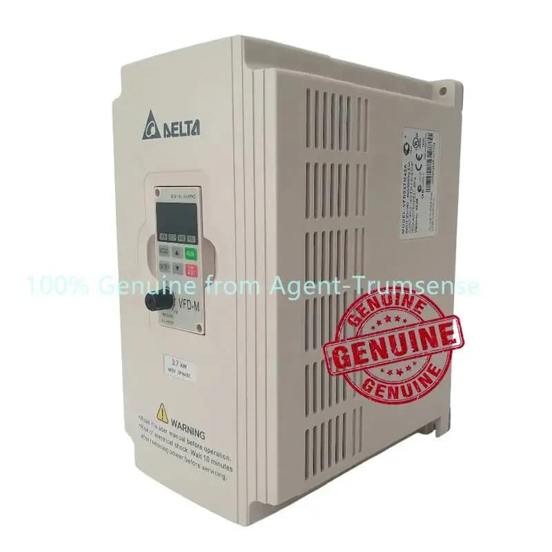 Delta Inverter 3.7 KW VFD037M43A 3 Phase 380V to 460V Rated 8.2A 100% New 3700 W VFD Series Variable Speed AC Motor Drive