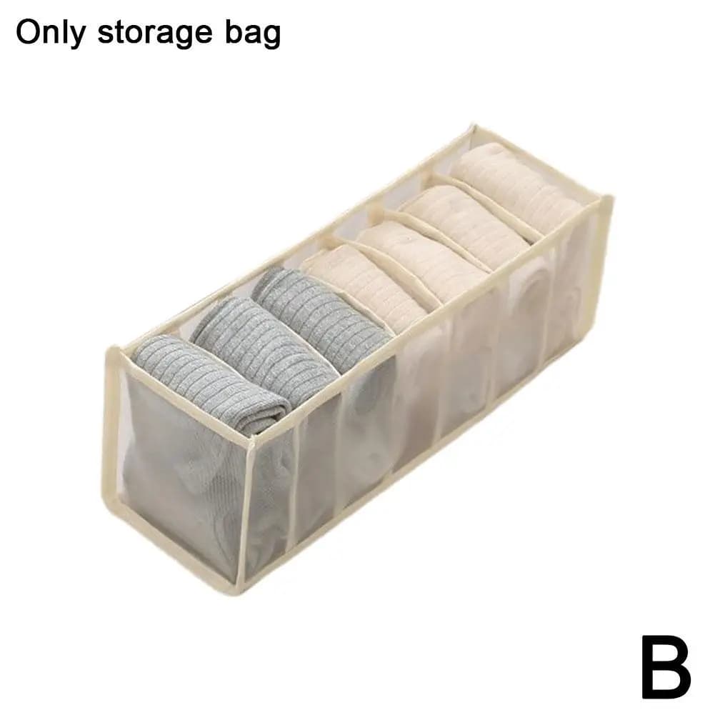 7-Compartment Sock and Underwear Organizer