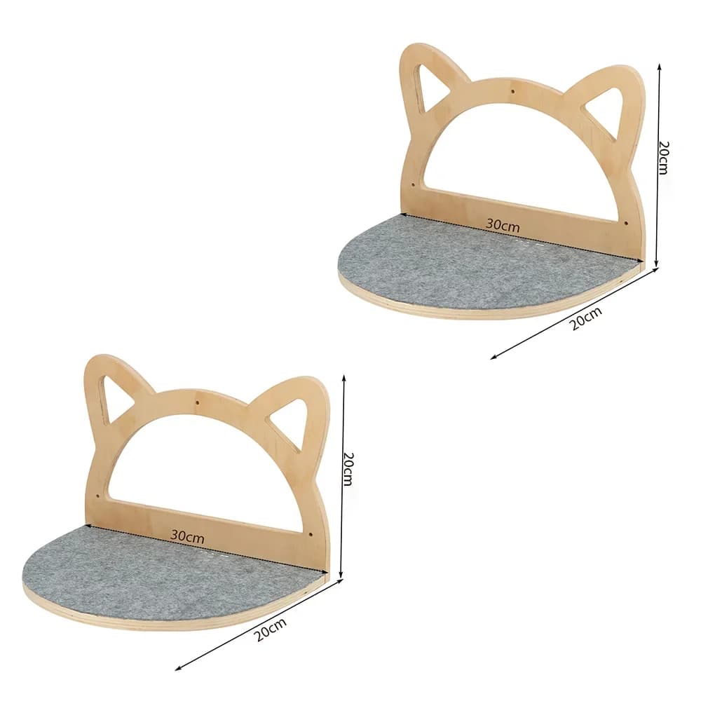 Wall Mounted Cat Tree with Floating Shelves
