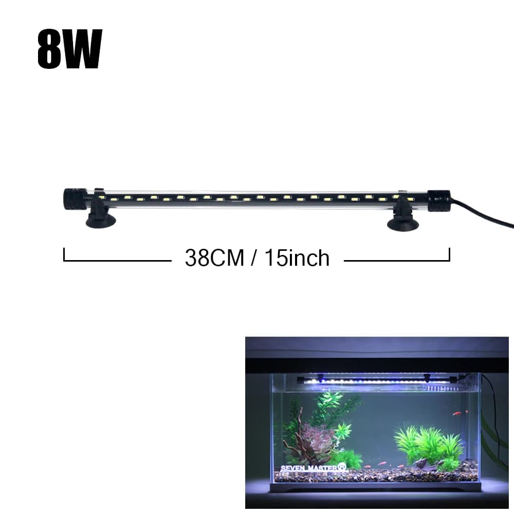 Aquarium Light LED Plant Grow Lamp Waterproof Fish Tank Light 18-58CM Underwater Aquariums Decor Lighting 90-260V 5730chip