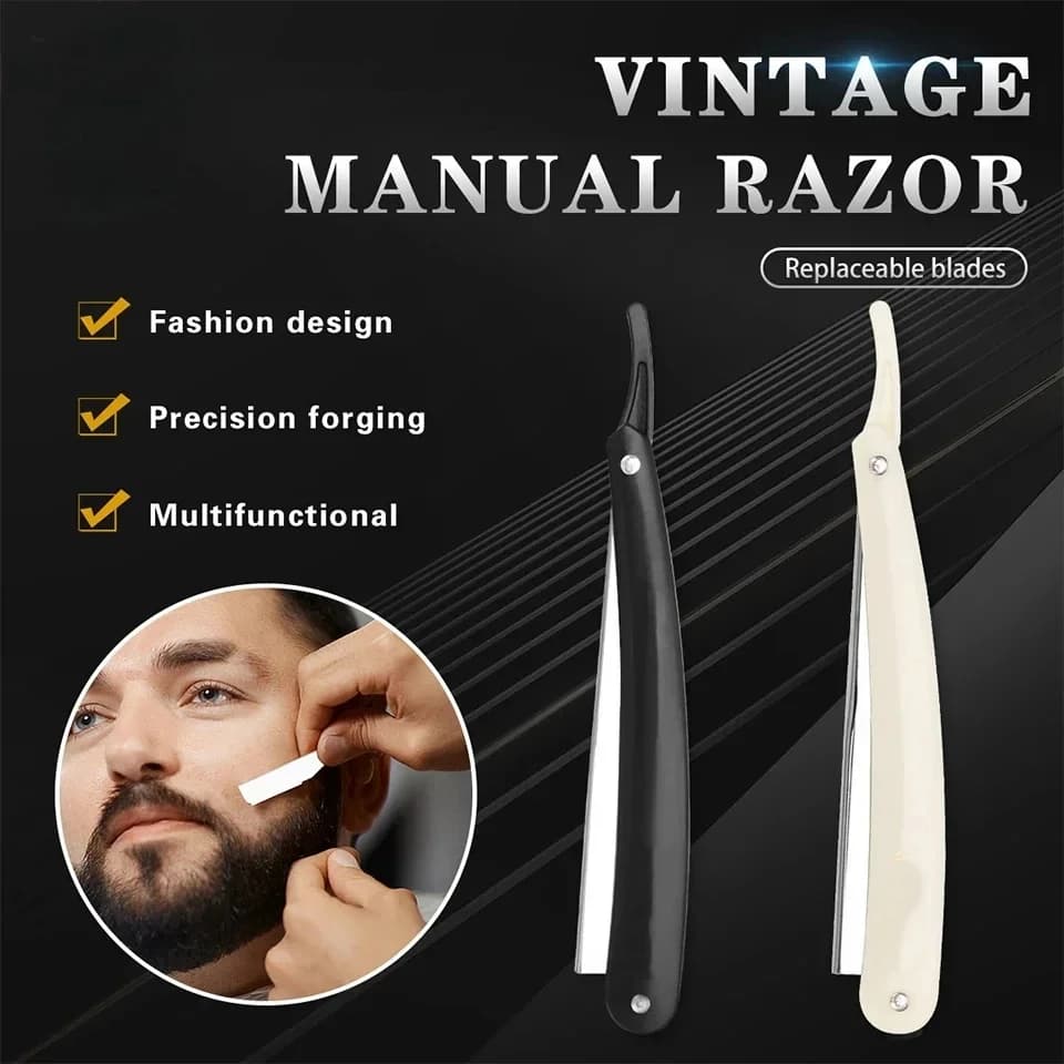 Professional Manual Safety Razor with 10 Blades