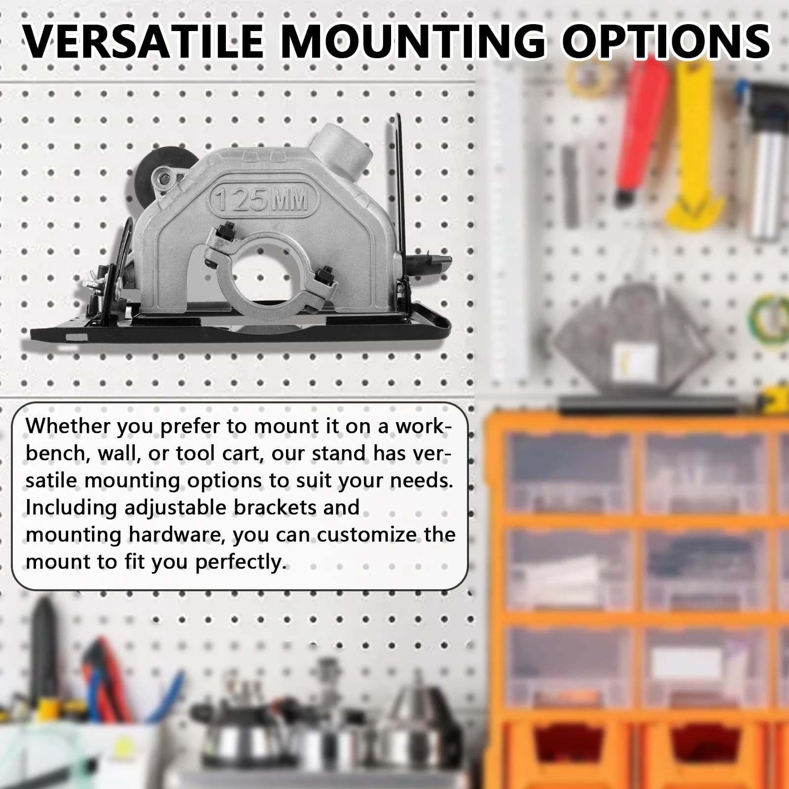 Angle Grinder Stand with Dust Collection Kit