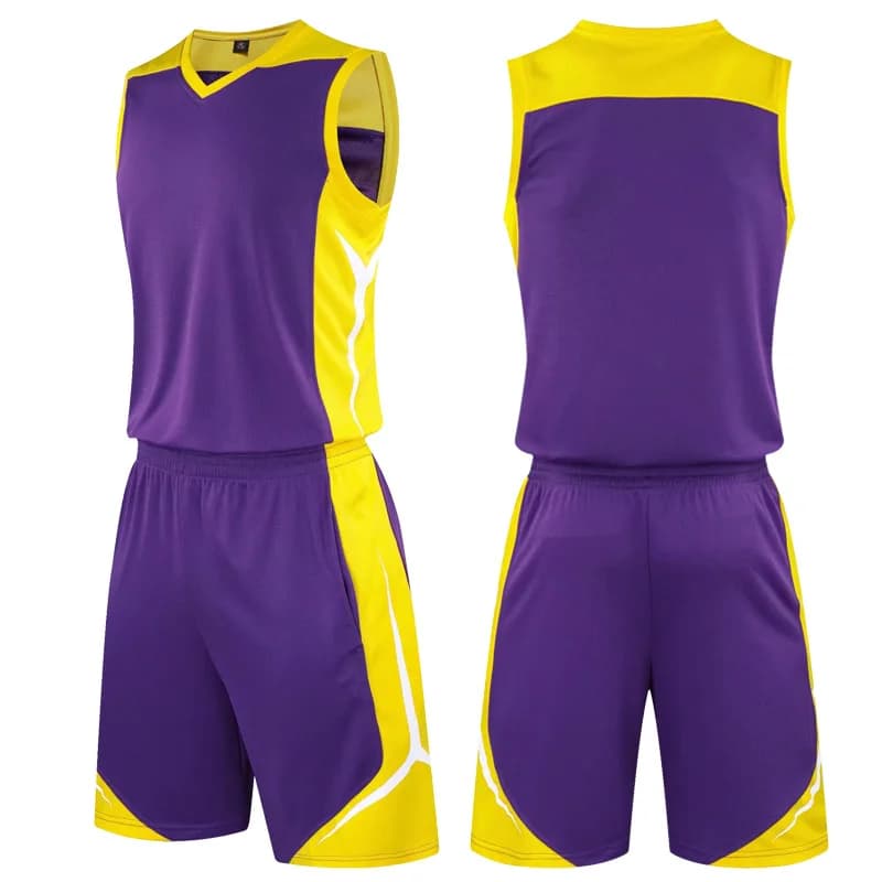 Men's Basketball Jersey Set Blank Customizable