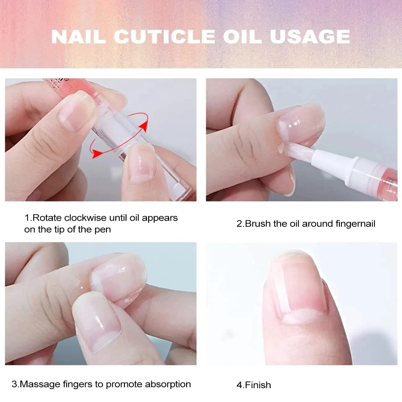 Cuticle Oil Pen Set with Brush Applicator