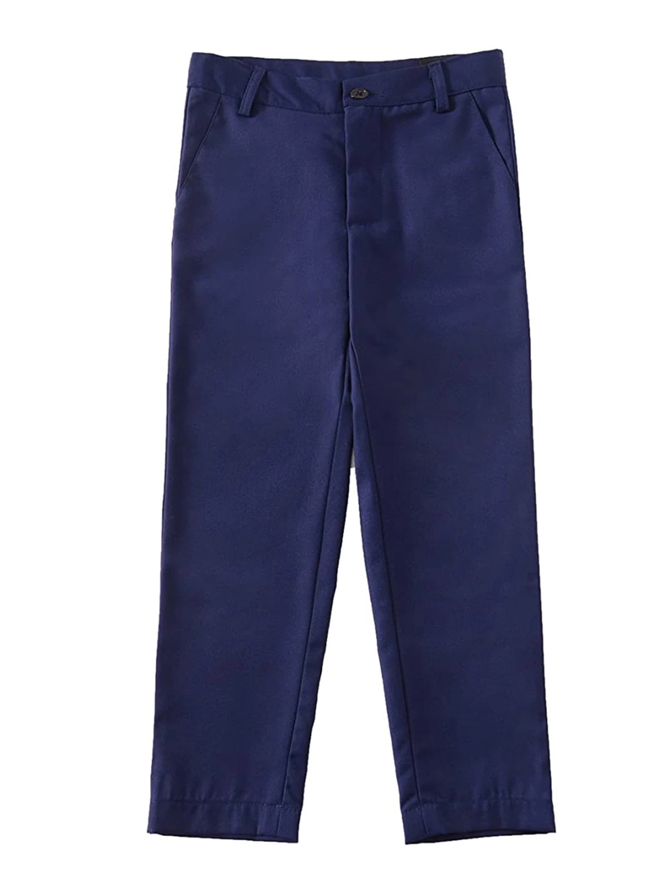 Boy Black Single Breasted School Uniform Pants