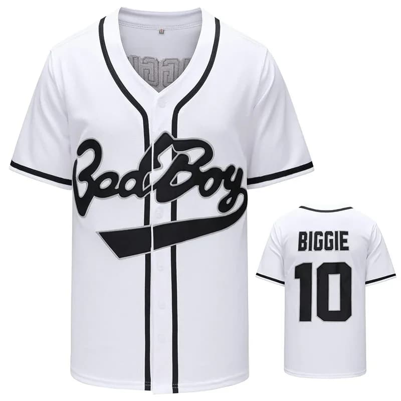 Bad Boy BIGGIE #10 Baseball Jersey
