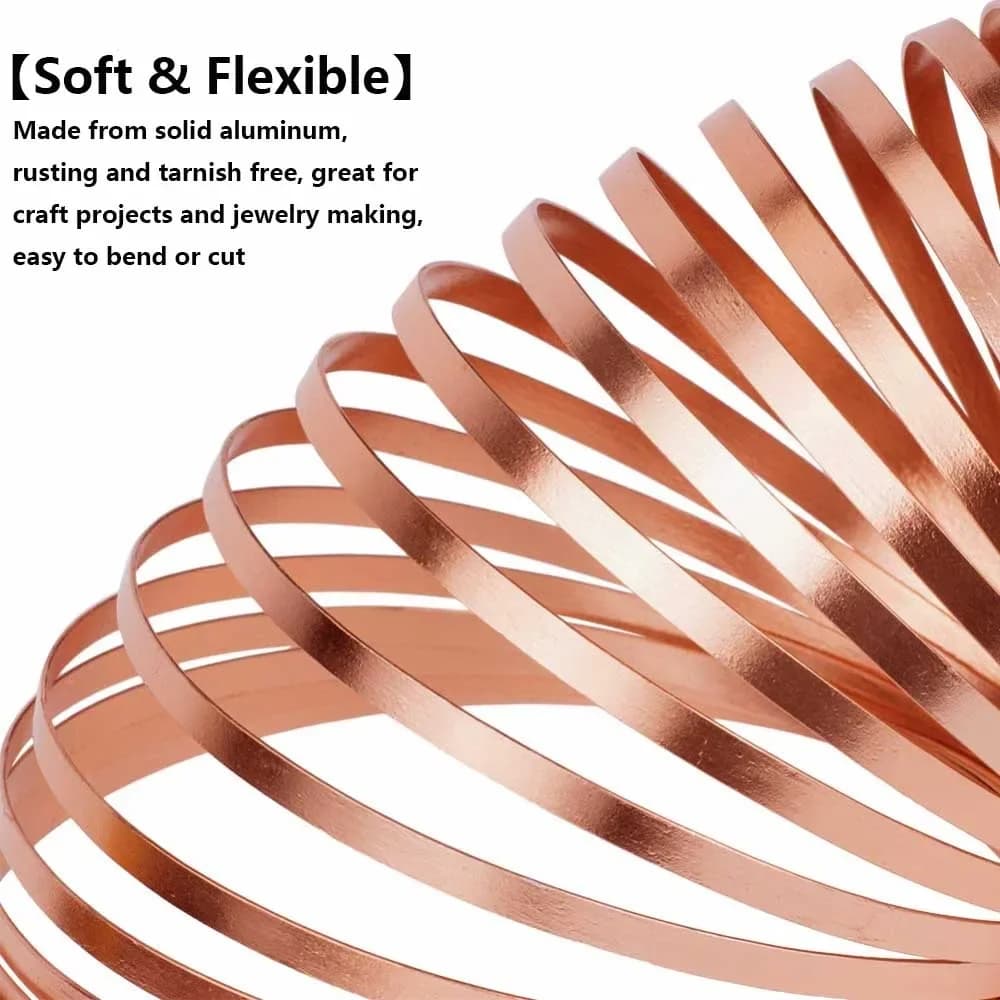 Flat Aluminum Craft Wire for Jewelry Making
