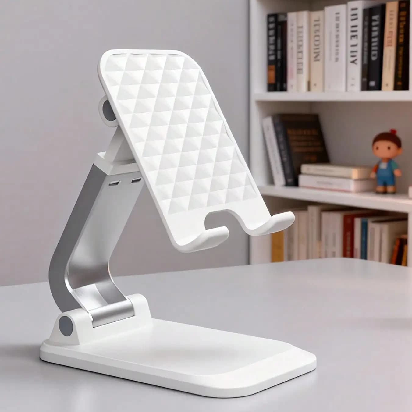 Foldable Desktop Phone Stand, Fully Adjustable Phone Stand, Portable Phone Stand, Desk Accessory Suitable For All Smartphones