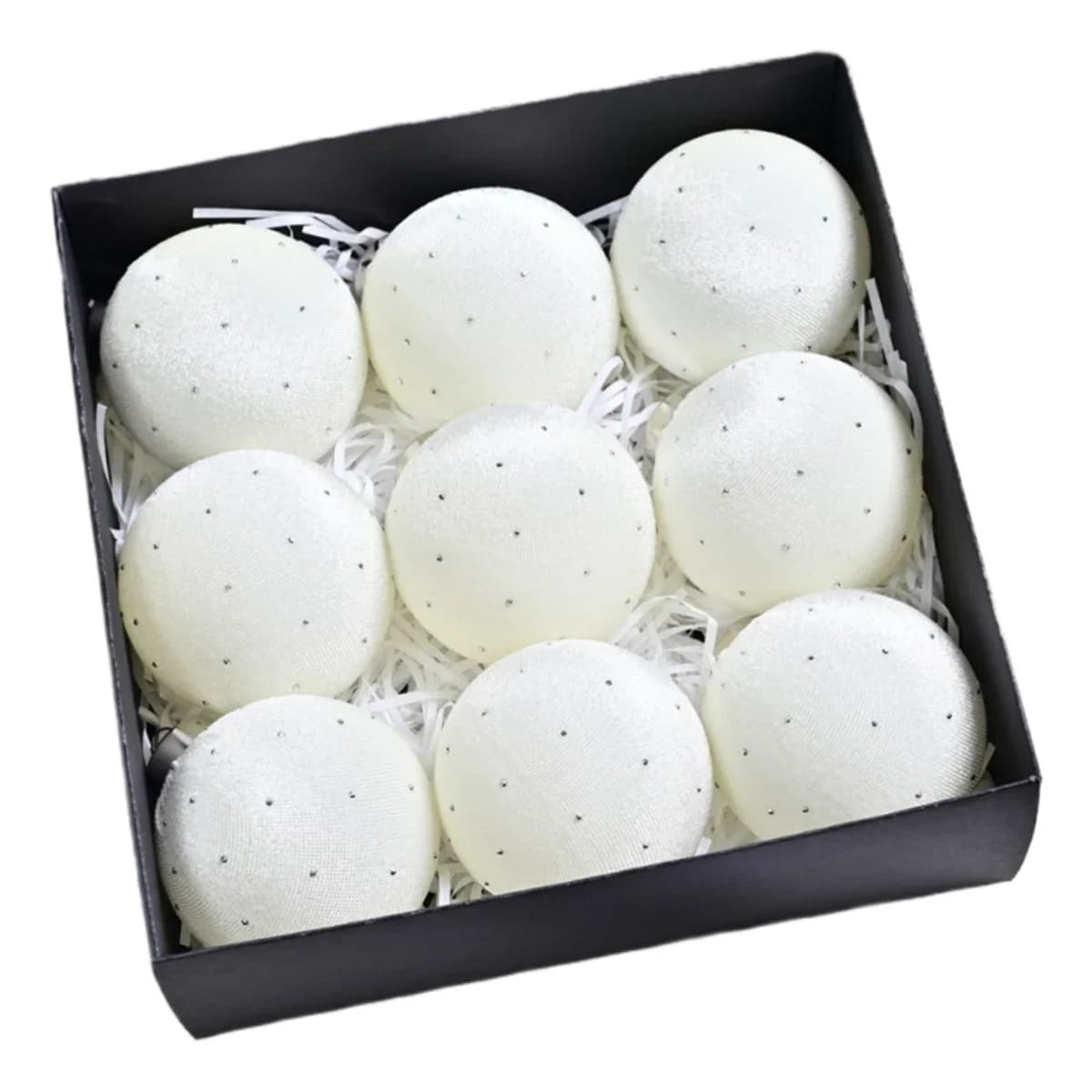 Velvet Christmas Ornaments Set of 9