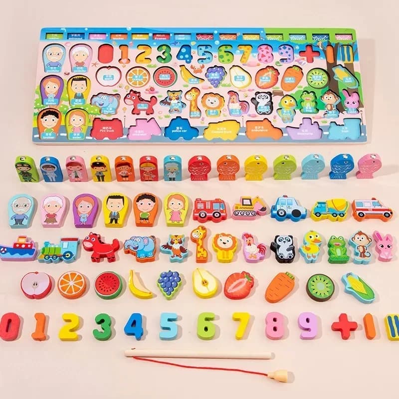 Montessori Puzzle Board Learning Toy