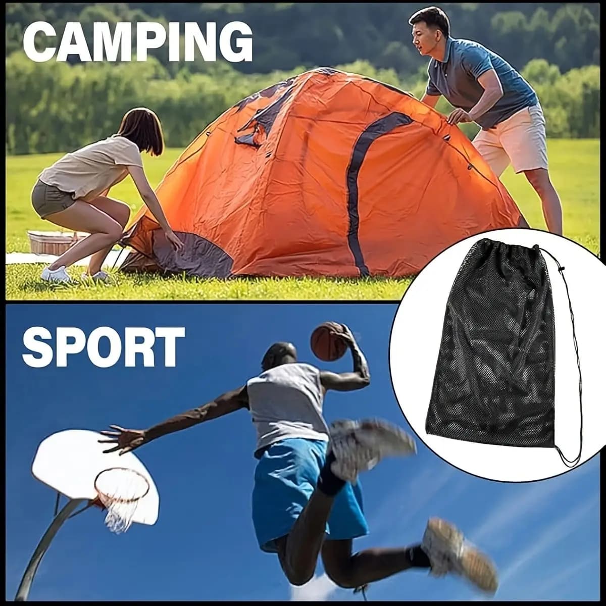 Oversized Mesh Snorkeling Gear Bag