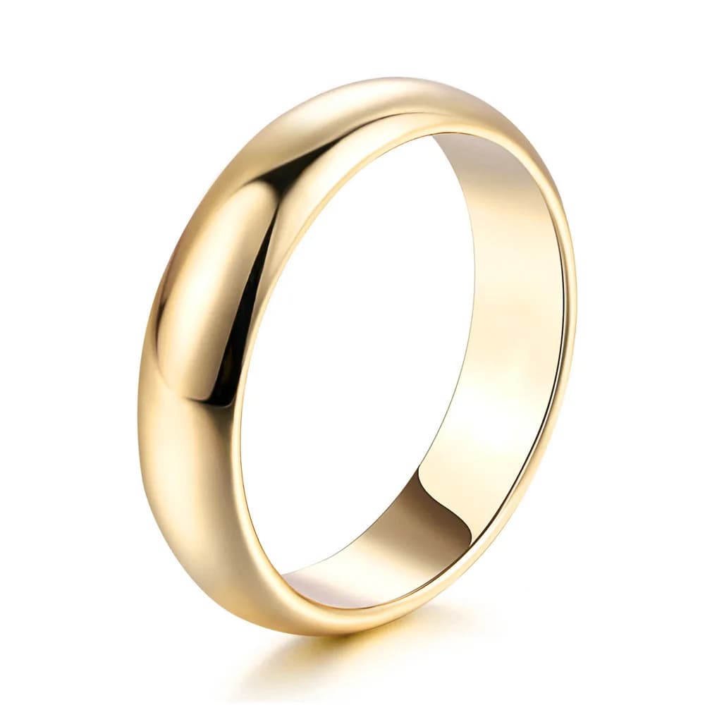 Gold-Tone Promise Rings for Couples