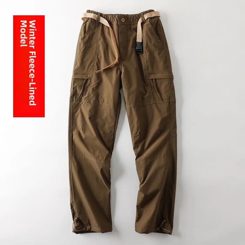 Men's Winter Fleece Lined Outdoor Work Pants