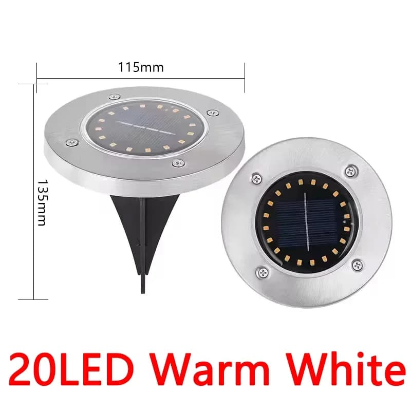 Solar Disk Lights Underground Lawn Garden