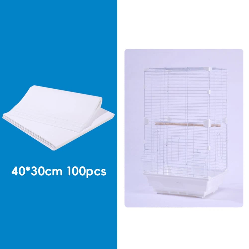 Bird Cage Cleaning Paper Liner Pads