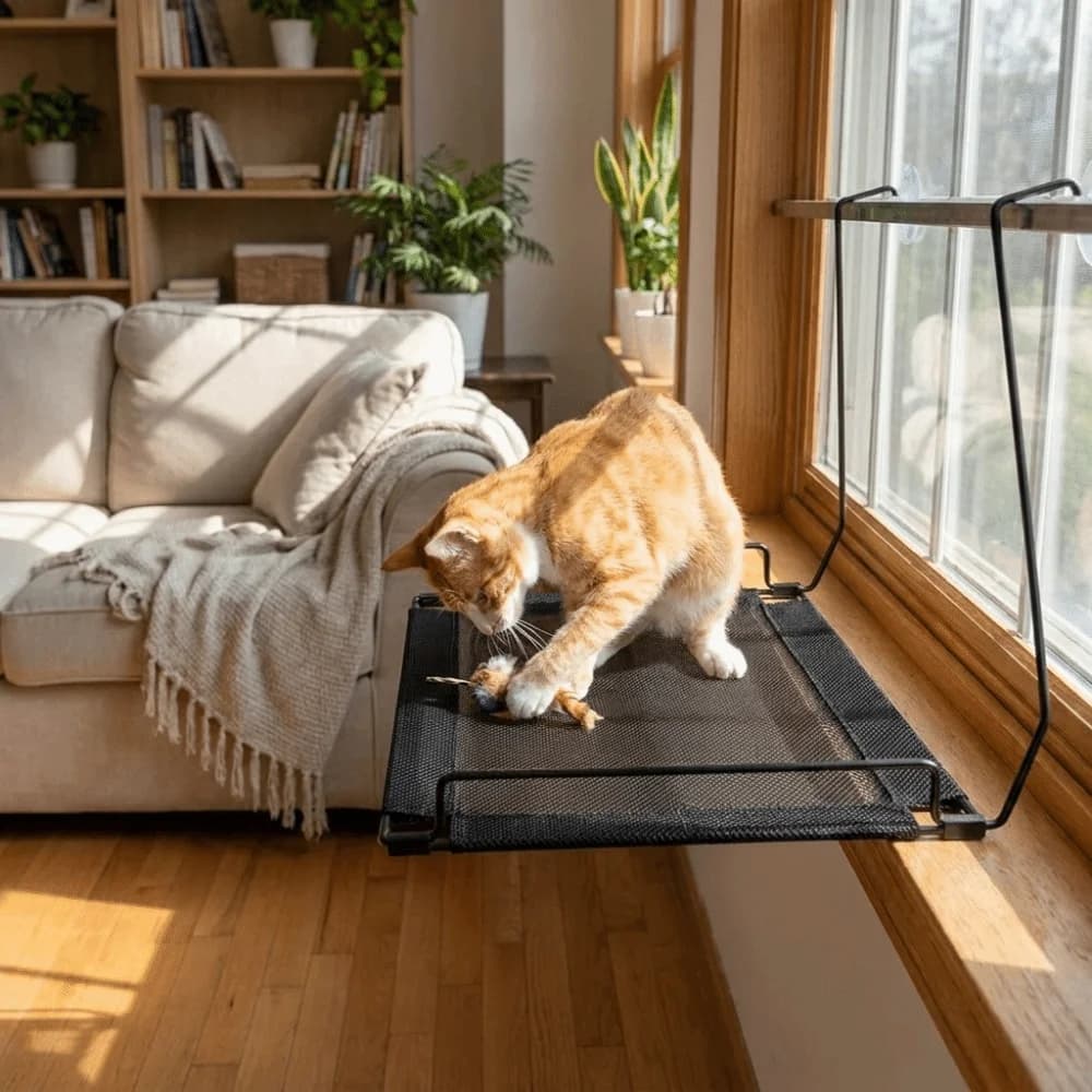 Breathable Mesh Cat Window Hammock