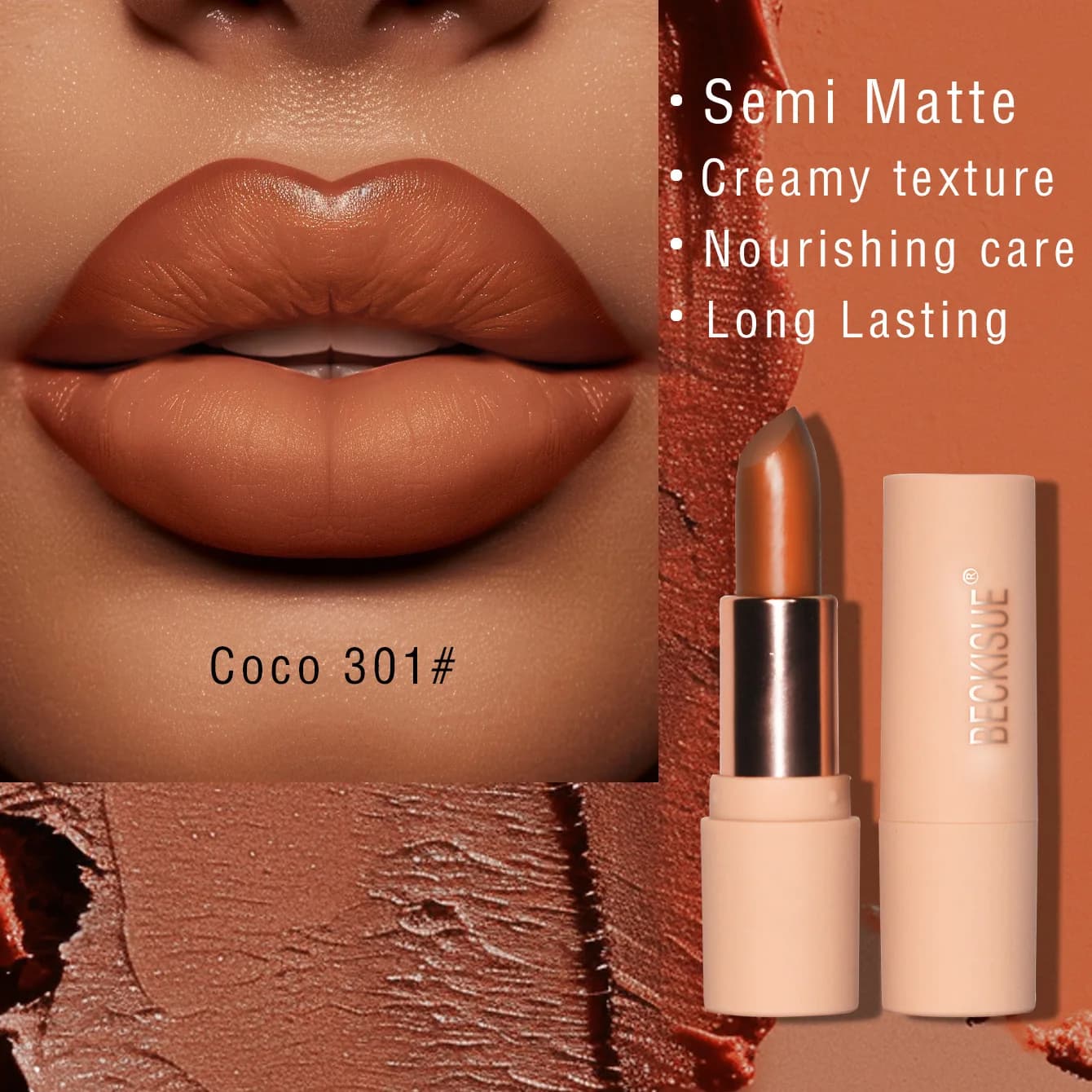 Matte Nude Brown Lipstick