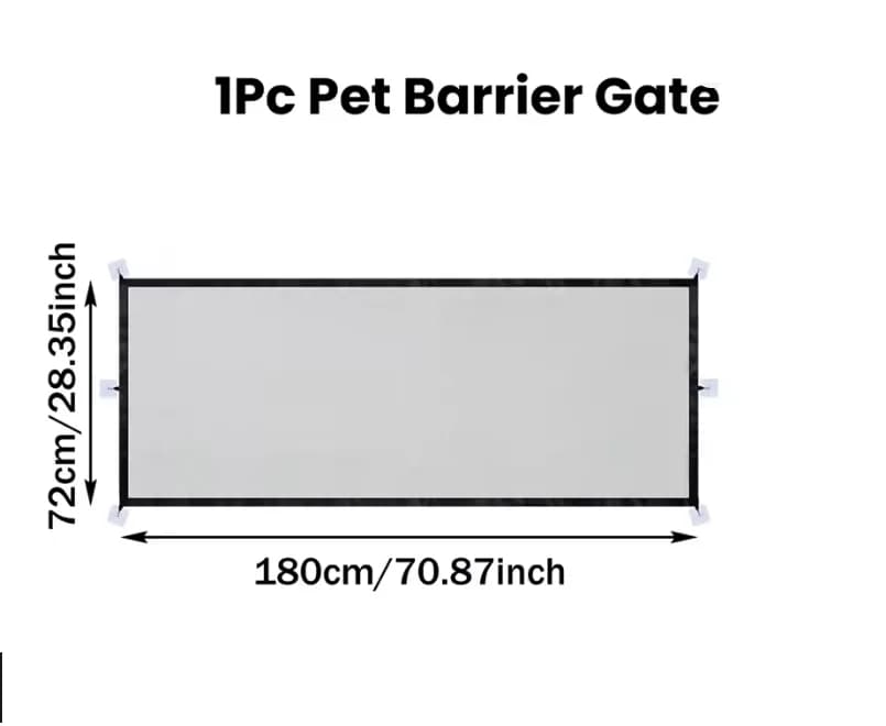 Mesh Pet Gate Retractable Barrier