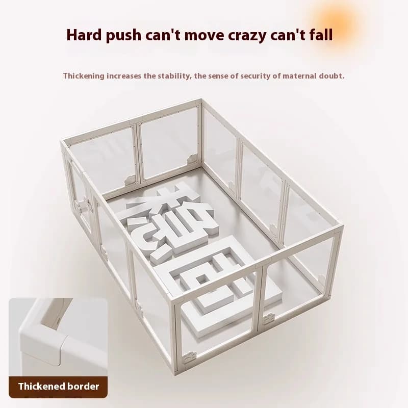 Indoor Clear Acrylic Pet Playpen Easy Assemble Transparent Dog Playpen for Puppy Bunny Cat Pig - Pet Barrier