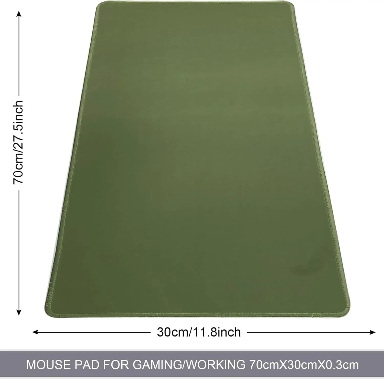 Olive Green Large Gaming Mouse Pad