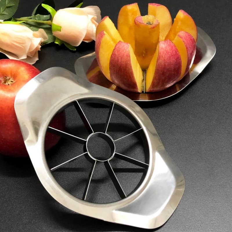 Kitchen Gadgets Stainless Steel Comfort Handle Divider Apple Cutter Vegetable Fruit Tools