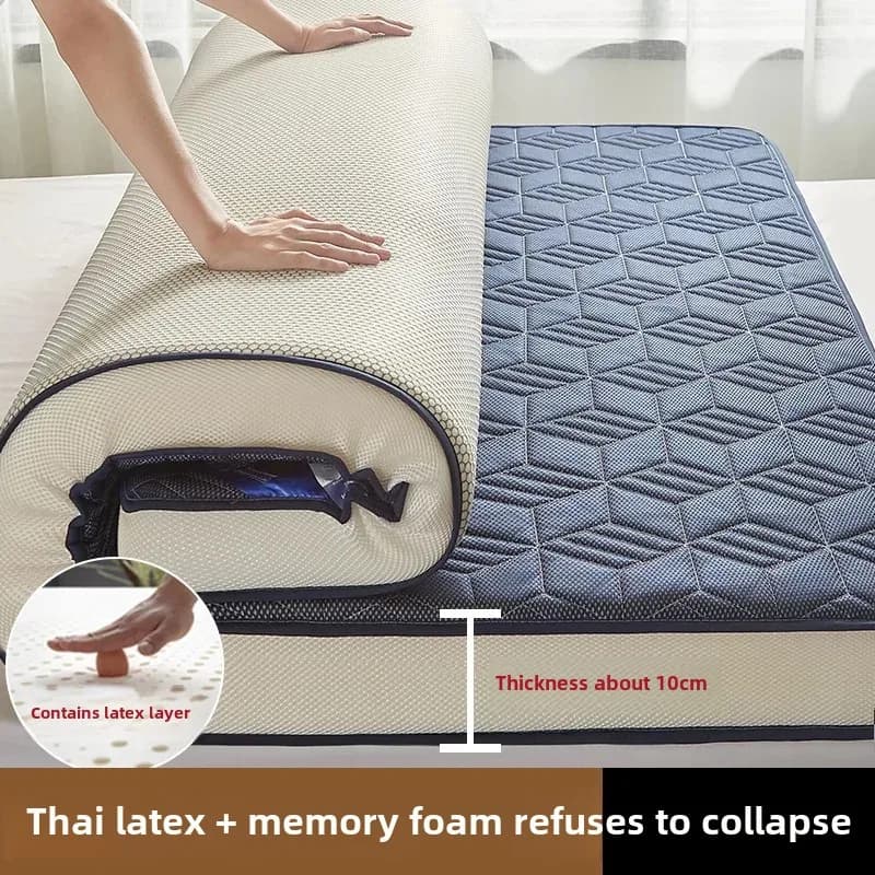 Memory Foam Mattress Topper 3-Stage Folding