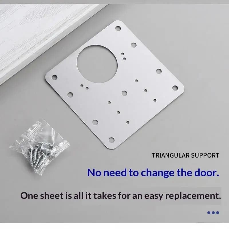 Stainless Steel Hinge Repair Bracket Kit 4-Piece