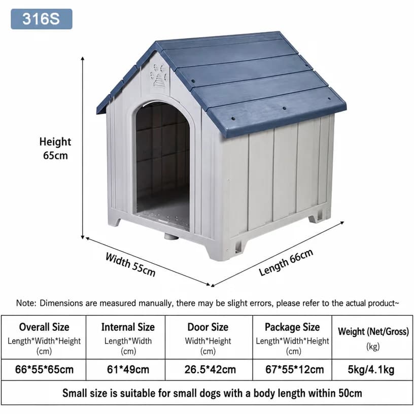 Outdoor Villa Style Dog House for Large Dogs