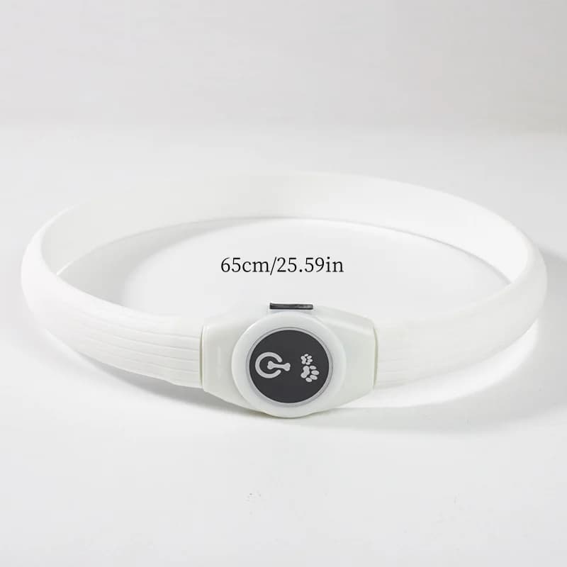 LED Illuminated Dog Collar, Waterproof PVC Material, With USB Interface, 3 Modes, Suitable for Large, Medium And Small Dogs.
